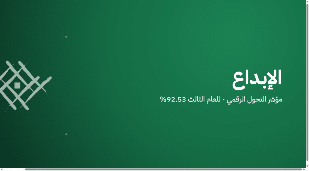 الإبداع — للعام الثالث · 92.53%