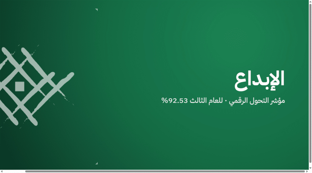 الإبداع — للعام الثالث · 92.53%