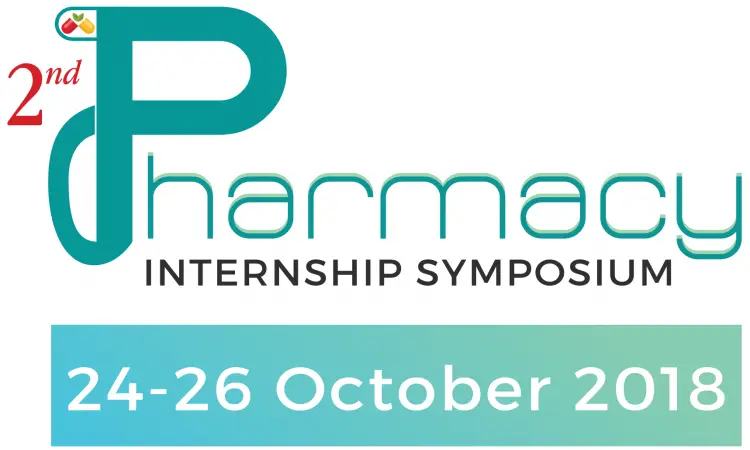 شعار ندوة الامتياز الثاني للصيد، يشمل أحداث الفعالية من 24 إلى 26 أكتوبر 2018، مكتوبة باللون الأبيض على خلفية متعددة درجات بين الأزرق والأخضر. يرمز التصميم إلى كلية الصيدلة في جامعة القصيم، ويبرز في تفاصيله عناصر الطلاء من السعودية مثل الغترة أو الشماغ مع العقال والبشت السعودي ليعكس الطابعة الرسمية للمناسبة ولمكانة الجامعة.