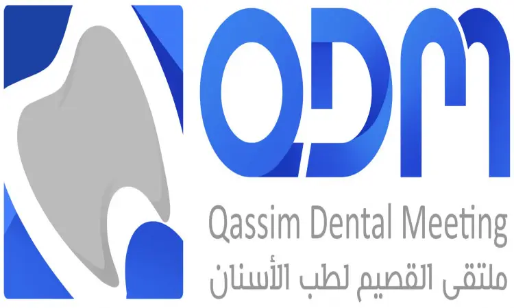 شعار ملتقى طب الأسنان بالقصيم يتميز بتصميم مبتكر لسن على تفويضه، مع وضع أول QDM الأزرق، يرافقها اجتماع اسم القصيم لطب الأسنان باللغة العربية، بالإضافة إلى كتابة الاسم باللغة العربية. ويظهر أسفل الشعار الجامعة مع إبراز الفنان السعودي الأصيل من خلال عناصر تراثية كالغترة أو الشماغ والعقال والبشت السعودي، ليعكس هوية جامعة القصيم ورسالتها العلمية والتقاليد الوطنية العريقة.