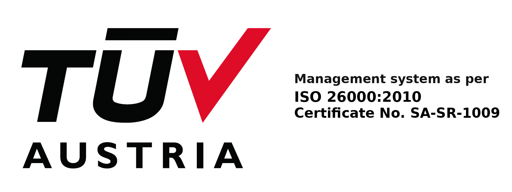 شعار TÜV AUSTRIA وشهادة ISO 26000 لتسليط الضوء على دور الوحدات المجتمعية بجامعة القصيم.