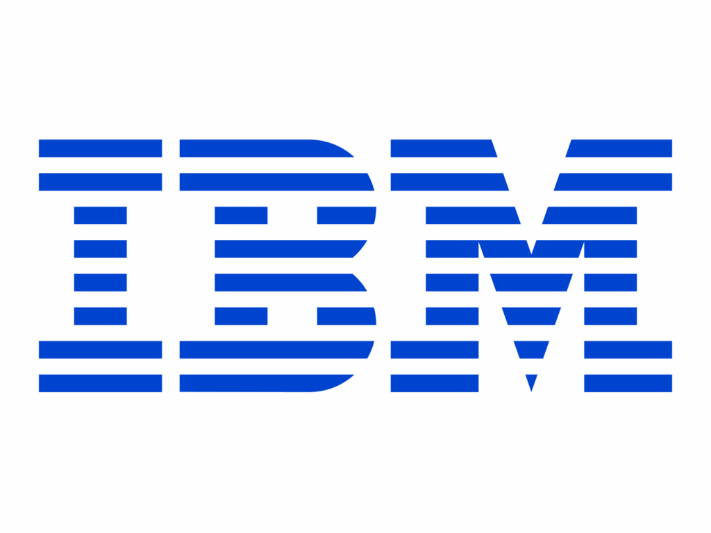 The logo image depicts IBM, where the IBM letters are visualized in blue from horizontal lines on a transparent background and is often associated with centers for professional courses and certifications in technical fields.