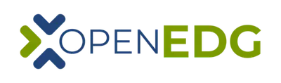 A logo bearing the word Fath, where the open letters appear in blue and Edge in green, accompanied by an innovative design element in blue and green colors on the left side. This badge symbolizes the centers of professional courses and certificates, and reflects an official identity consistent with Qassim University, taking care to highlight the institutional character and paying attention to local cultural symbols such as the shemagh or the Saudi ghutra when needed in the graphic elements.