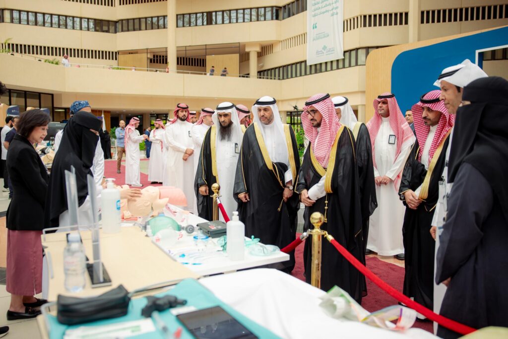 Academic healthcare simulation at Qassim Forum to enhance medical education.