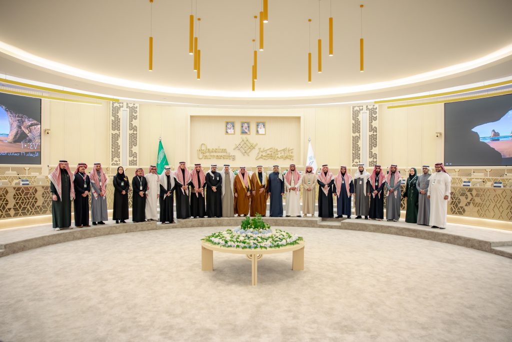 Attending the event of the Deans of Student Affairs Committee at Qassim University.