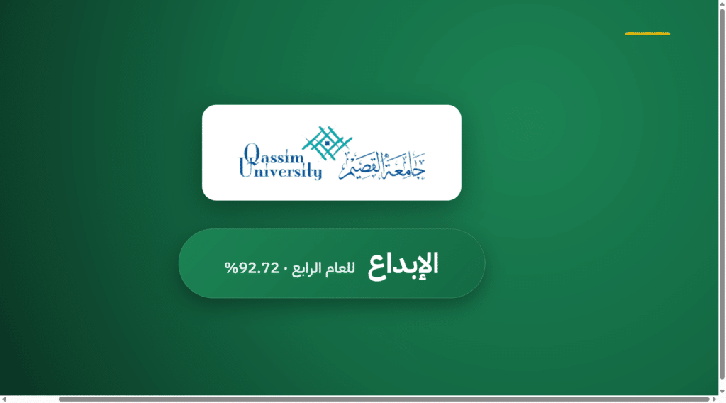 الإبداع — للعام الرابع · 92.72%