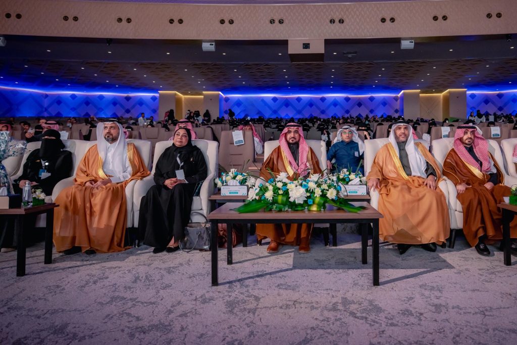 Academic presence at Qassim University's research forum discusses sustainability in nursing.