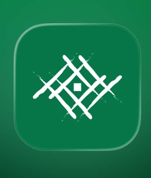 أيقونة خضراء تمثل تطبيق جامعة القصيم تعكس الطابع الأكاديمي السعودي.